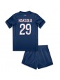Paris Saint-Germain Bradley Barcola #29 Replika Hemmakläder Barn 2024-25 Kortärmad (+ byxor)